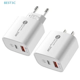 Best3c PD 20W USB ชาร์จเร็ว 3.0 ชาร์จเร็ว อะแดปเตอร์ชาร์จโทรศัพท์ Tyep-C สําหรับโทรศัพท์ ขายดี