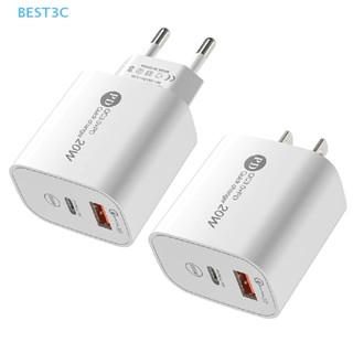 Best3c PD 20W USB ชาร์จเร็ว 3.0 ชาร์จเร็ว อะแดปเตอร์ชาร์จโทรศัพท์ Tyep-C สําหรับโทรศัพท์ ขายดี