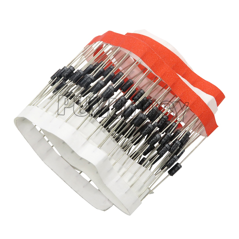 ไดโอดเรียงกระแส คุณภาพสูง 1n4007 4007 DO-41 1A 1000V IN4007 1n4007 100 ...