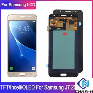 อะไหล่หน้าจอสัมผัสดิจิทัล LCD 100% สําหรับ Samsung Galaxy J7 2016 J710 J710FN J710F J710M J710