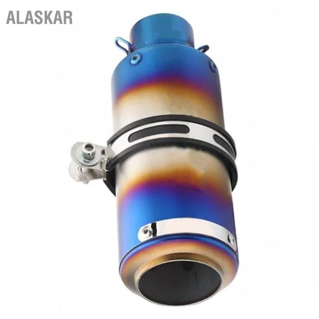 alaskar-ท่อไอเสียขนาด-51-มม-สีไล่ระดับสีไทเทเนี่ยมอัลลอยสแตนเลส-โครงสร้างแข็งแรง