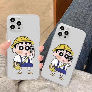 เคสโทรศัพท์มือถือ แบบใส ลายการ์ตูนชินจัง สําหรับ Apple IPhone 14 6 6S 11 7 8 Se 2020 X XR XS Plus 12 13PRO mini MAX