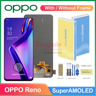 หน้าจอแสดงผลดิจิทัล Lcd AMOLED Oppo Reno 6.4 นิ้ว พร้อมกรอบ สําหรับ Oppo Reno PCAM00 PCAT00 CPH1917