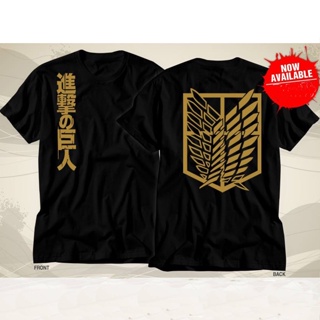 เสื้อยืดผ้าฝ้ายแขนสั้นพิมพ์ลายการ์ตูน Attack On Titan_09