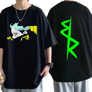 【พร้อมส่ง】เสื้อยืดแขนสั้น โอเวอร์ไซซ์ ลายอนิเมะ Cyberpunk Edgerunners David สไตล์ญี่ปุ่น ฮาราจูกุ สตรีท สําหรับผู้ชาย ผู