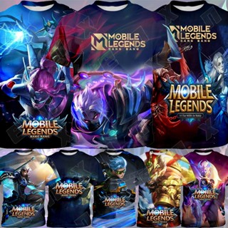 เสื้อยืด พิมพ์ลาย MOBILE LEGENDS 3-13Y BOY TOPS Game Party สําหรับเด็ก