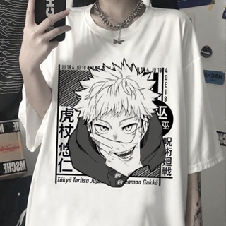 Manga Japanese Anime Jujutsu Kaisen gojo satoru Tops Yuji Itadori Graphic Tees Cool Unisex T-shirt Male 90s_03