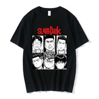 S-5XL Japanese Anime Slam Dunk T-Shirt Men Women Fashion Summer Hip-Hop Short-Sleeve_08