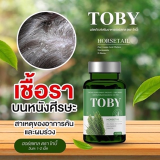 ภาพขนาดย่อของภาพหน้าปกสินค้าส่งฟรีส่งไว วิตามินผมร่วงหญ้าหางม้า โทบี Toby Horsetail โทบี้ โฮร์สเทล หญ้าหางม้า ผม ร่วง บาง ล้าน หลุด จากร้าน pookpik.456 บน Shopee ภาพที่ 3