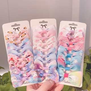 กิ๊บติดผม แฮนด์เมด พิมพ์ลายยูนิคอร์นน่ารัก สีสันสดใส สําหรับเด็กผู้หญิง จํานวน 8 ชิ้น ต่อชุด