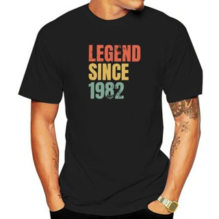 Retro 38th Birthday Gift Tshirt Men Pure Cotton Leisure T-shirt Crewneck Short Sleeve Legend Since 1982 Tee Shirt C_03