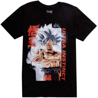 【🔥🔥】100%cotton เสื้อยืดคอวีผู้ชาย Hot Topic Dragon Ball Super Goku Ultra Instinct T-Shirt Exclusive men เสื้อ ยืด ผู้ช