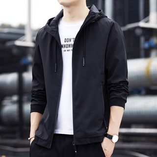 เสื้อคลุมแขนยาว สไตล์เกาหลี กันแดด กันลม มีฮู้ด M-5XL