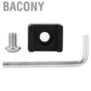 Bacony Cold Shoe Base Aluminium Alloy Mount Adapter With 1/4 Inch Screw