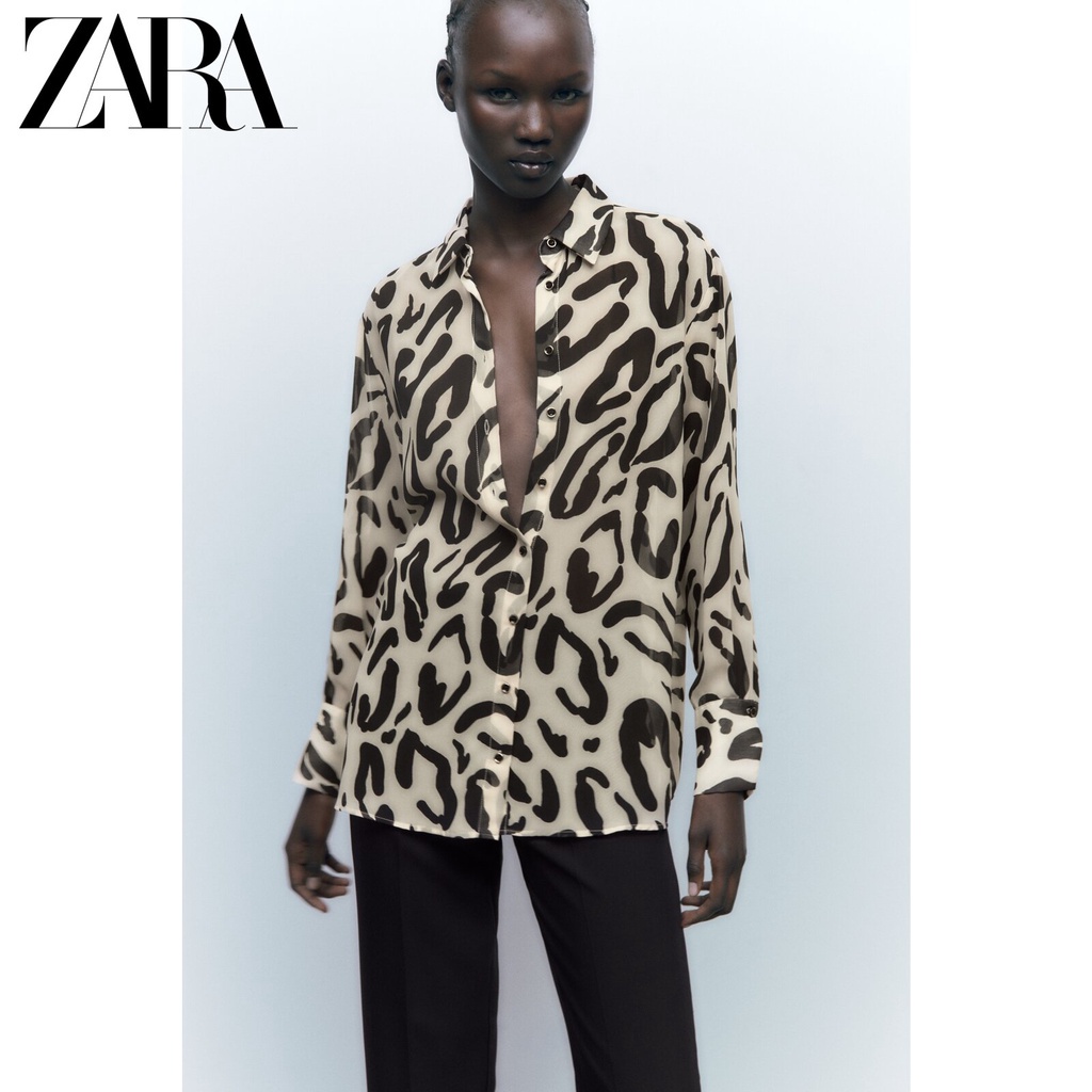 zara-เสื้อเชิ้ต-พิมพ์ลายสัตว์-สไตล์ใหม่-ฤดูใบไม้ร่วง-ฤดูหนาว-สําหรับผู้หญิง
