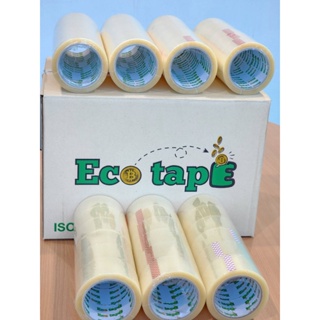 เทปใส เทปน้ำตาล [72ม้วน] ยาว 100หลา กว้าง 2นิ้ว  Eco Tape ยกลังประหยัดกว่า!! เน้นประหยัด