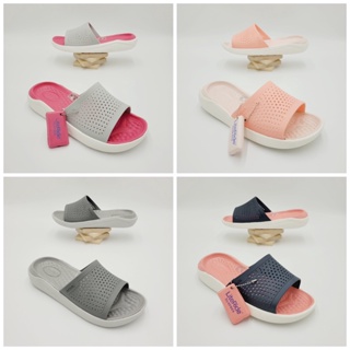 รองเท้าแตะสวมแฟชั่น สไตล์ Crocs LiteRide Slide