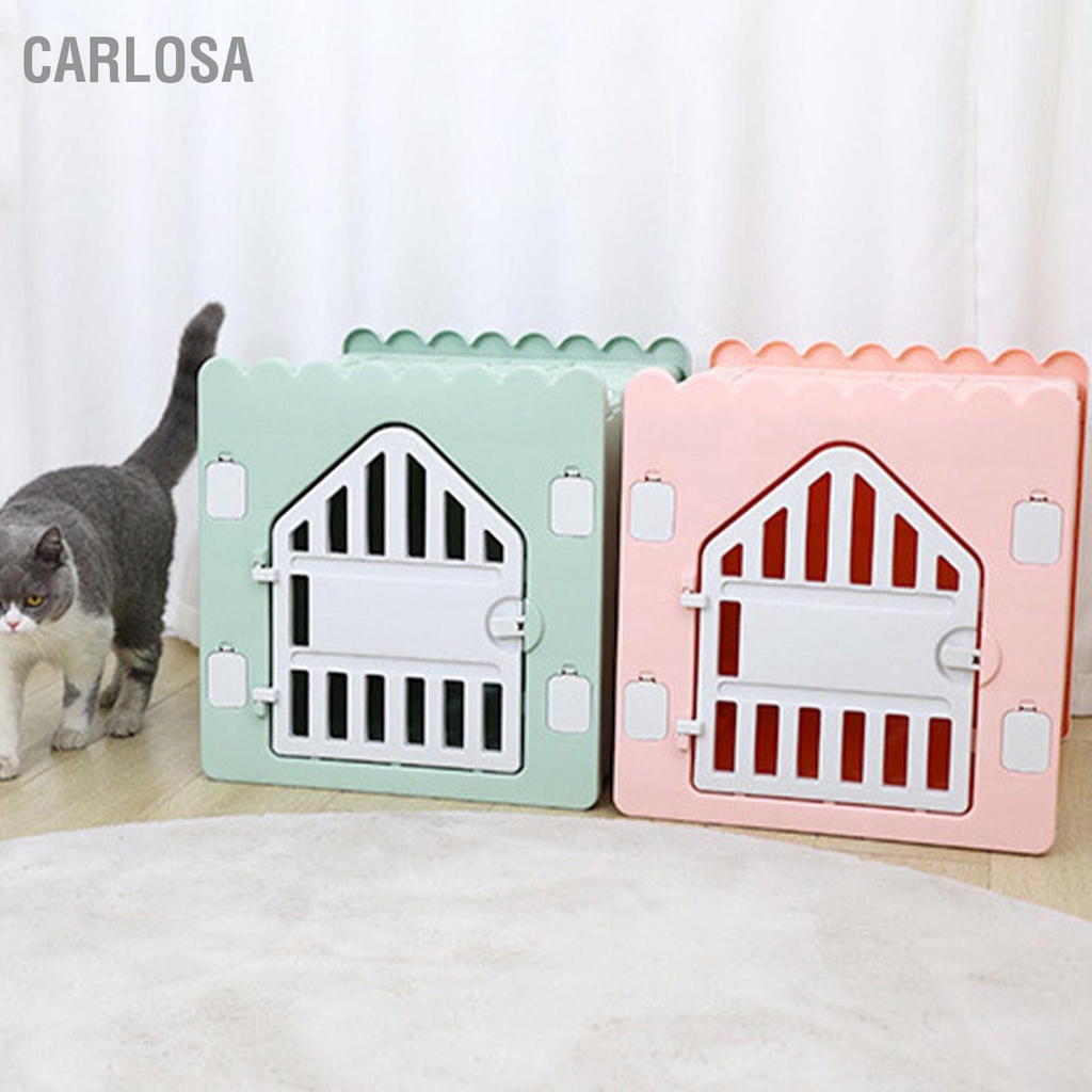 carlosa-บ้านสัตว์เลี้ยง-บ้านหมา-บ้านแมว-ที่นอนเเมว-แบบพลาสติก-พับได้-ประกอบง่าย-เเข็งเเรง