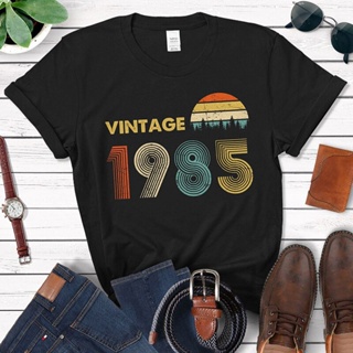 เสื้อยืด ลาย 1985 37Th ของขวัญวันเกิด สไตล์วินเทจ สําหรับผู้ชาย 37 ปี 80S