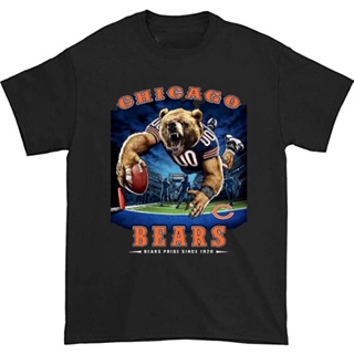 [S-5XL]เสื้อยืด พิมพ์ลายหมีชิคาโก้ Nfl ขนาดใหญ่ เหมาะกับวันวาเลนไทน์ แฟชั่นสําหรับผู้หญิง
