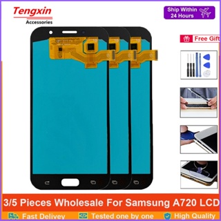 ขายส่ง หน้าจอแสดงผล LCD ดิจิทัล ดิจิทัล 5.7 นิ้ว Amoled A720 สําหรับ Samsung Galaxy A7 2017 A720 LCD SM-A720F A720M A720Y