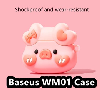 【จัดส่งรวดเร็ว】เคสหูฟัง แบบนิ่ม ลายการ์ตูนน่ารัก สําหรับ Baseus WM01