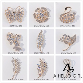 A HELLO GIRL ใหม่ เกาหลี เข็มกลัด เสื้อสายเดี่ยว สีคงที่ ชุบไฟฟ้า โลหะผสม เสื้อผ้าผู้หญิง เครื่องประดับสวัสดี เด็กผู้หญิง