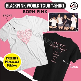 เสื้อยืด พิมพ์ลาย Blackpink BORN PINK WORLD TOUR 2022 KPOP JISOO LISA