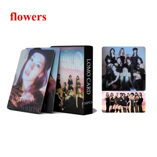 Flowers อัลบั้มรูปภาพ Kpop Girl Group Twice Lomo Cards Formula of LoveO+T=3 K pop ของขวัญ สําหรับแฟนคลับ 55 ชิ้น