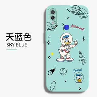 สําหรับ Redmi Note 7 8 9 Pro Max 9S เคสโทรศัพท์ซิลิโคน TPU แบบนิ่ม ลายการ์ตูนนักบินอวกาศ โดนัลด์ดั๊ก กันกระแทก ป้องกันกล้อง