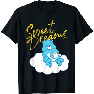 ขายเสื้อยืดครอปBear ฤดูร้อนmen disney Care Bears Sweet Dreams T-Shirt เสื้อยืดแฟชั่นคอกลม สบายๆ S-5XL）