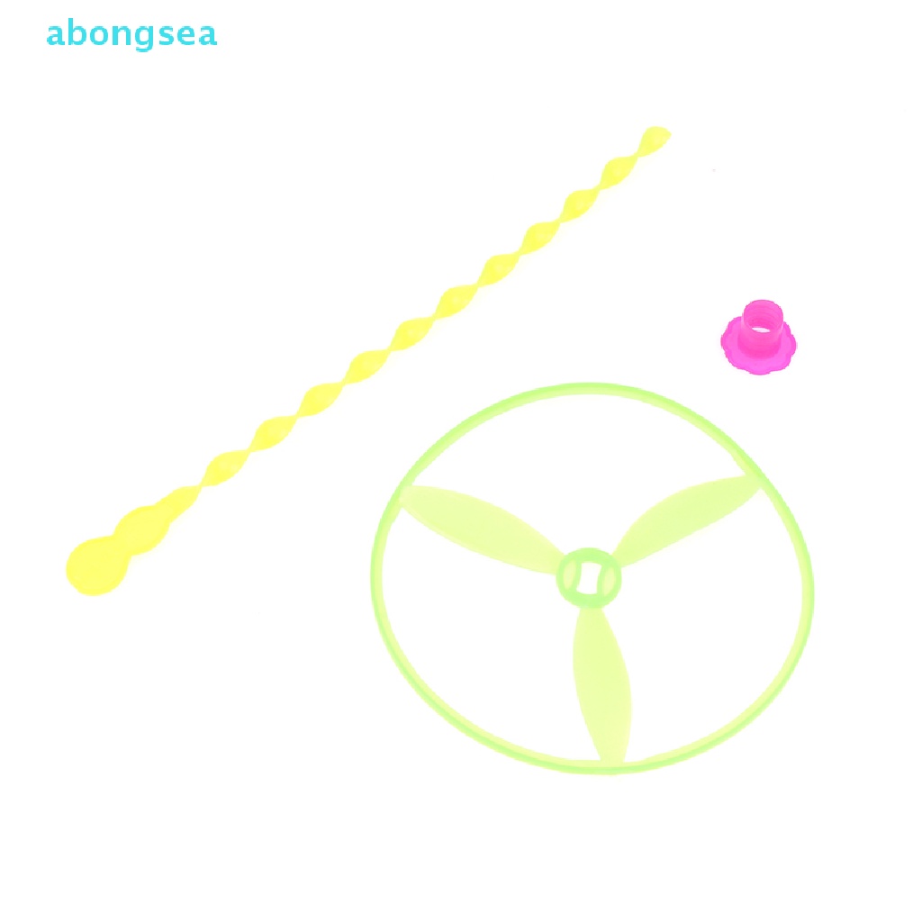 abongsea-จานบินเฮลิคอปเตอร์-ไม้ไผ่-ด้ามจับแมลงปอ-ของเล่นกลางแจ้ง-5-ชิ้น