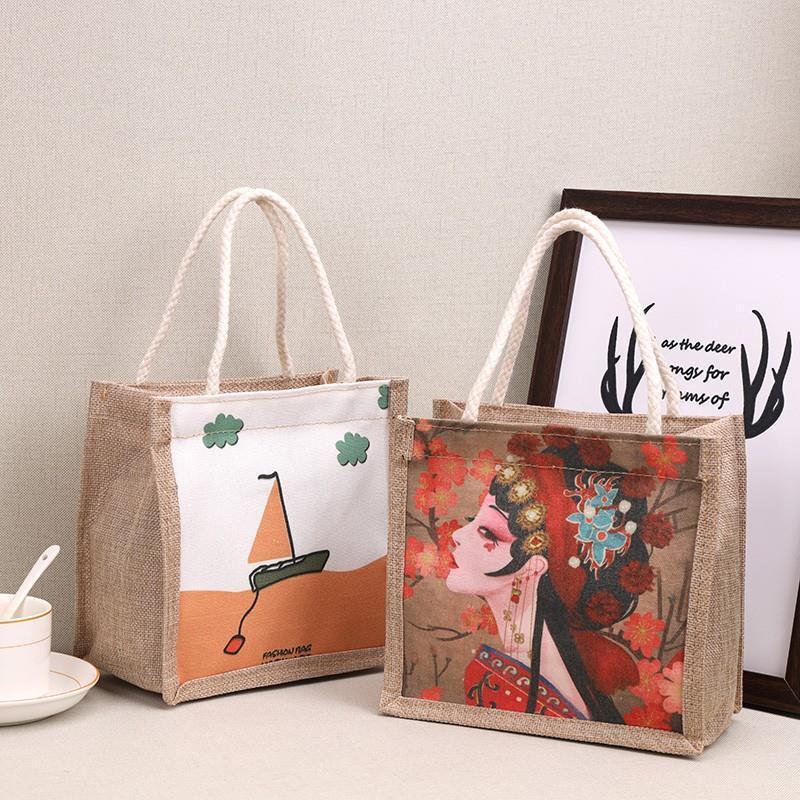 กระเป๋าถือ-ผ้าลินิน-แฟชั่นเรียบง่าย-สไตล์เกาหลี-สําหรับผู้หญิง-ly0322