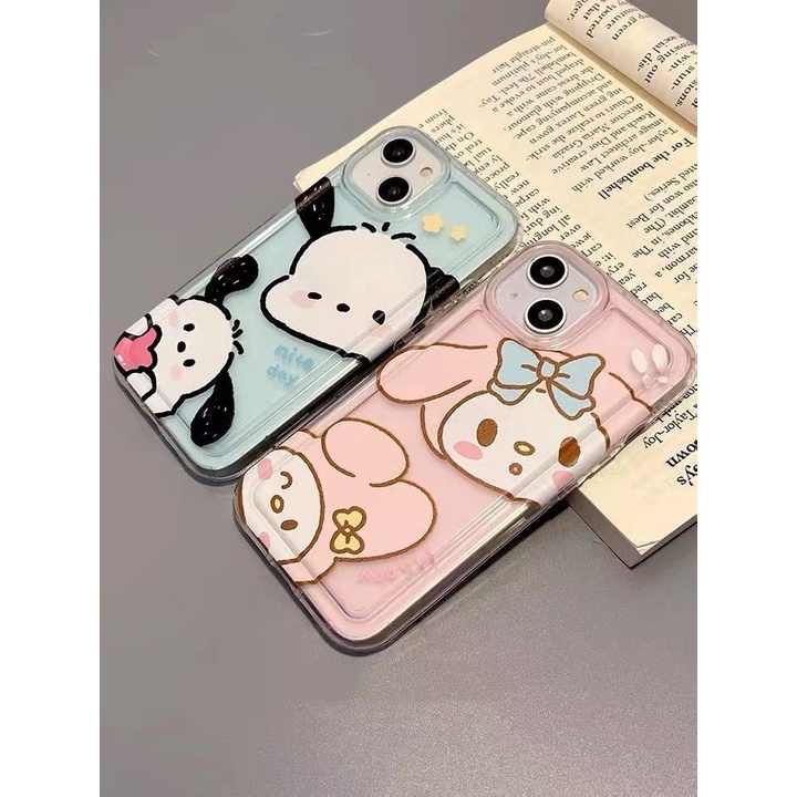 ใหม่-เคสโทรศัพท์มือถือ-ซิลิโคนนิ่ม-ใส-กันกระแทก-ลายการ์ตูนลูกสุนัข-สําหรับ-iphone-11-13-14-12-xr-xsins-n7cq