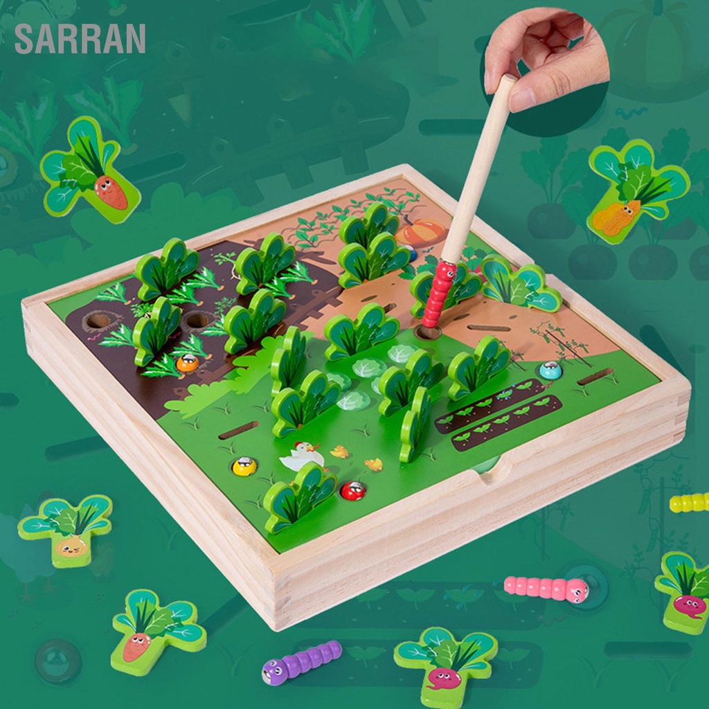 เกมจับผัก-ไม้เมมโมรี่-แม่เหล็ก-ของเล่นเสริมการเรียนรู้เด็ก-sarran