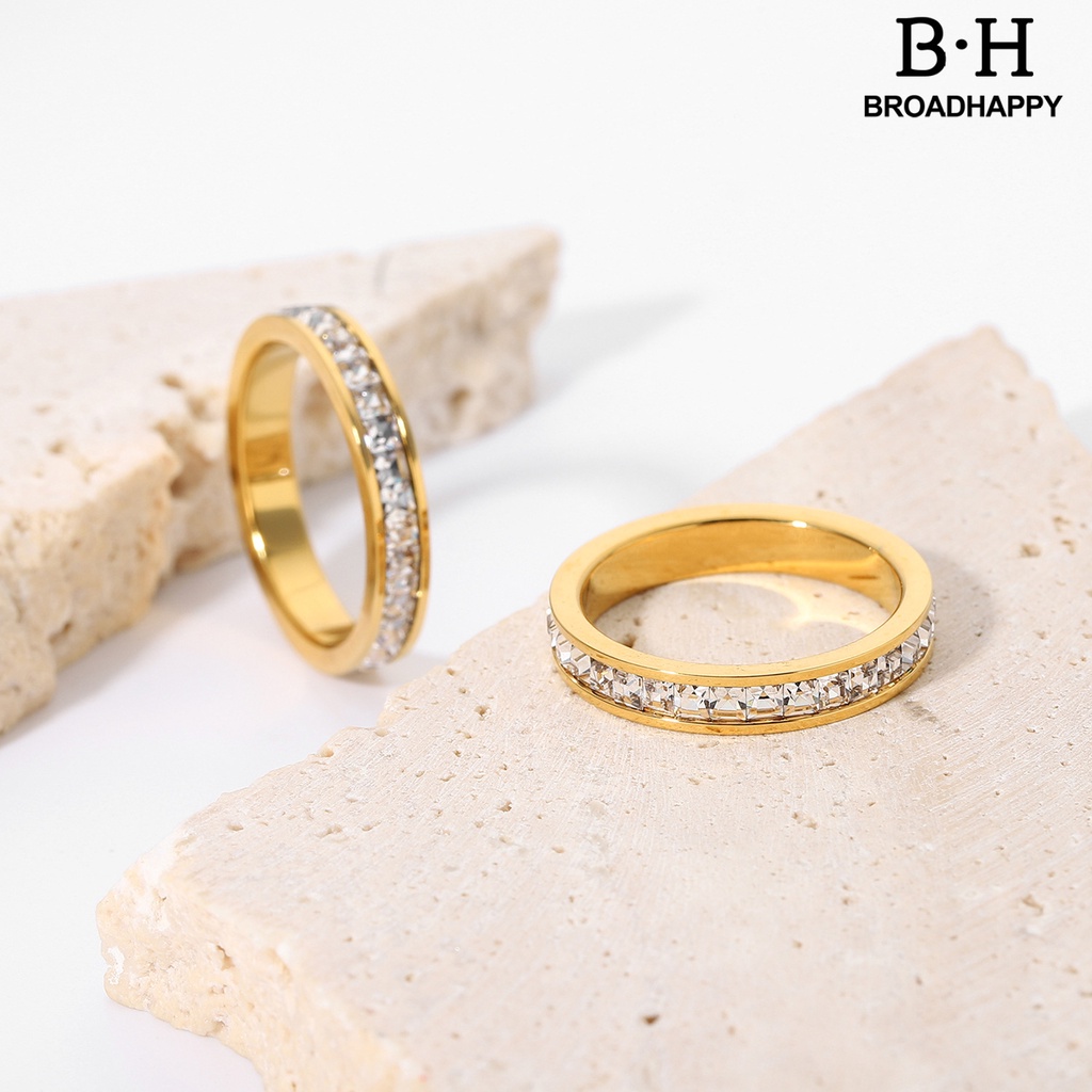 bh-h-แหวนคู่รัก-พื้นผิวเรียบ-สี่เหลี่ยม-ประดับเพทาย-ลูกบาศก์-เครื่องประดับ-แหวนแต่งงาน
