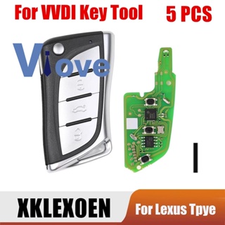 5 PC Xhorse XKLEX0EN Universal Wire Remote Key Fob 3 Buttons ABS + Metal for Lexus Type for VVDI Key Tool 5Pcs/Lot