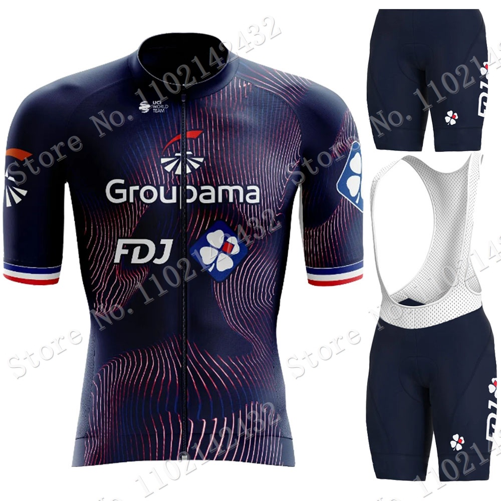 เสื้อกีฬาแขนสั้น-ลายทีม-fdj-และกางเกงขาสั้น-แฟชั่นฤดูร้อน-สไตล์ฝรั่งเศส-สําหรับผู้ชาย-2024