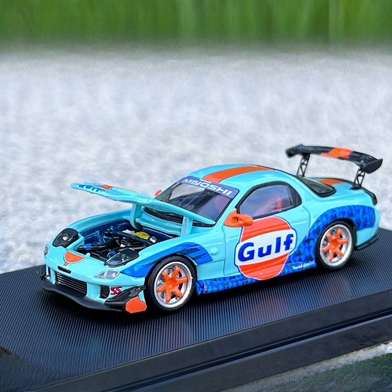 อิน-master-1-64-mazda-rx7-gulf-hatsune-โมเดล-รถ-ของเล่นเด็กผู้ชาย-ของขวัญวันเกิด-ตกแต่งบ้าน