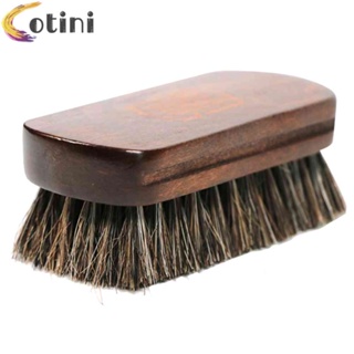 Leather Textile Cleaning Brush Horse Hair Bristle for Car Interior Shoe Bag
