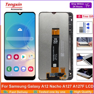 หน้าจอสัมผัสดิจิทัล LCD A127 6.5 นิ้ว สําหรับ Samsung Galaxy A12 Nacho A127 SM-A127F A127M A127U A127F/DS