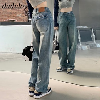 DaDulove💕 New Korean Style WOMENS Jeans High Waist Loose Wide Leg Pants Niche Large Size WOMENS Clothing