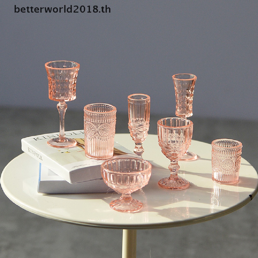 betterworld2018-โมเดลแก้วไวน์-แชมเปญ-แก้วน้ําแกะสลักจิ๋ว-1-6-สําหรับตกแต่งบ้านตุ๊กตา-7-ชิ้น-ต่อชุด-th