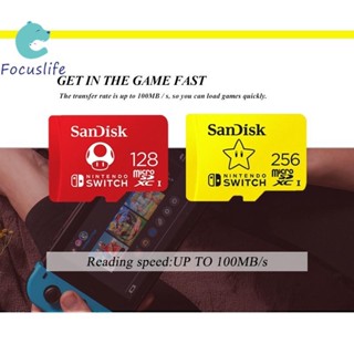 Sandisk การ์ดหน่วยความจํา ความเร็วสูง สําหรับ Nintendo Switch Micro SD TF