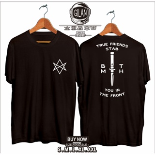 T-Shirt Band Bmth Logo Bring Me The Horizon True Friends Stab You In The Front Music - Gilan Cloth_01