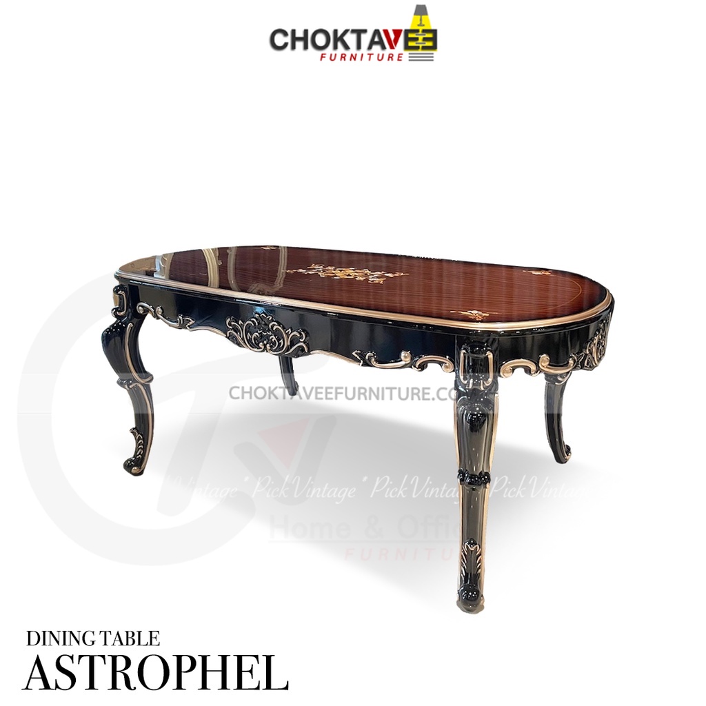 โต๊ะอาหาร-วินเทจ-หลุยส์-160cm-platinum-classic-series-สีเข้ม-รุ่น-ttb-lv-astrophel