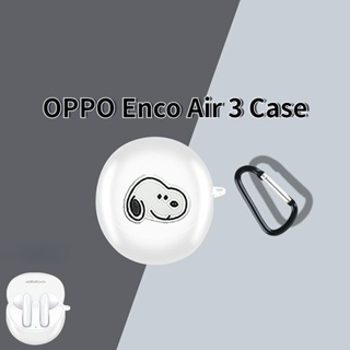 【Case Home】เคสหูฟัง แบบนิ่ม ลายการ์ตูน สีพื้น สําหรับ OPPO Enco Air 3