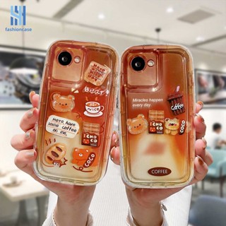 เคสโทรศัพท์มือถือนิ่ม ป้องกันเลนส์กล้อง ลายหมี ขนมปัง สําหรับ Realme 10 C30 C30S C11 2021 C21Y C31 C33 C35 C15 C21 C25 C20 C3 C12 C2 C25S 5S 5 5i 9i C17 7i C1 C25Y