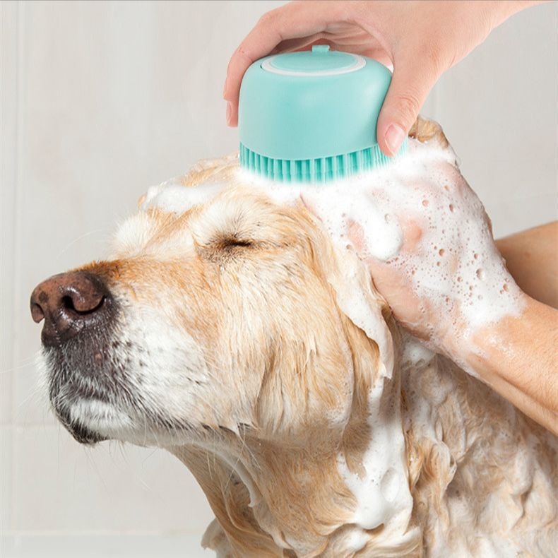 แปรงอาบน้ำสัตว์เลี้ยง-เลี้ยงสปานวดแปรงนุ่มซิลิโคนสุนัขแมวอาบน้ำผมกรูมมิ่งสุนัขทำความสะอาดเครื่องมือ