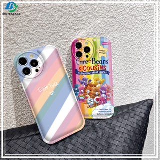 🌏Ready Stock🛫 เคส OPPO A17 A77S A57 2022 A16 A16S A54S A16K A5S A12 A3S A12E A92 A52 F1S A53 A33 A31 A9 A5 A15 A15S A54 F9 C1 A11K เคสซิลิโคน ลายหมี สีรุ้ง สําหรับ